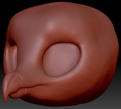 True Kemono Bearded Vulture Head Base