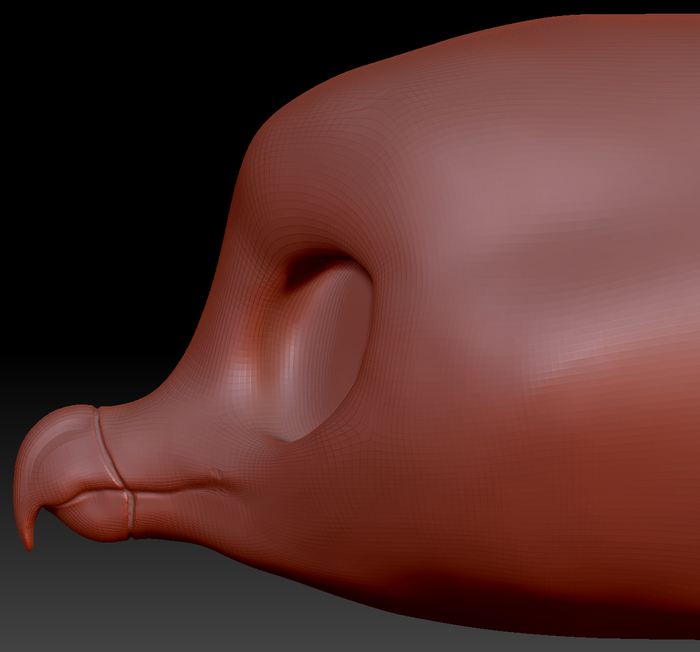 True Kemono Bearded Vulture Head Base