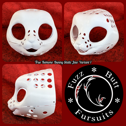 True Kemono Bunny Static Jaw Head Base Variant 1