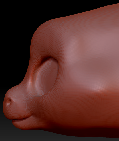 True Kemono Round-nosed Dragon Head Base
