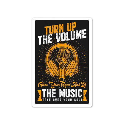 Turn up the volume Sticker - Stickers | STICK IT UP