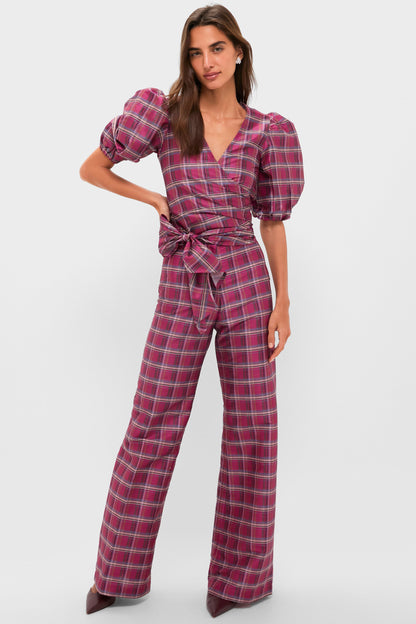 Berry Tartan Scarlett Pants