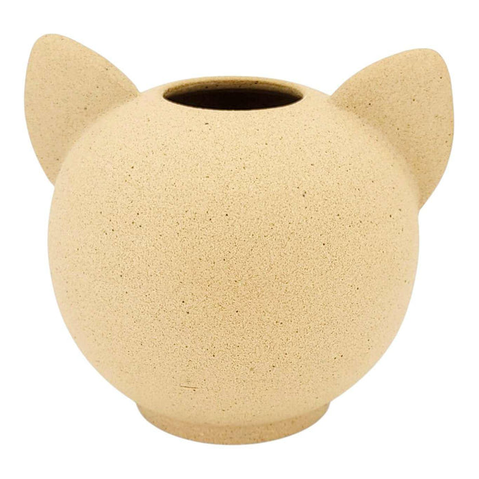 Vase - Bright Eyes Kitty Cat by Jennifer Fujimoto