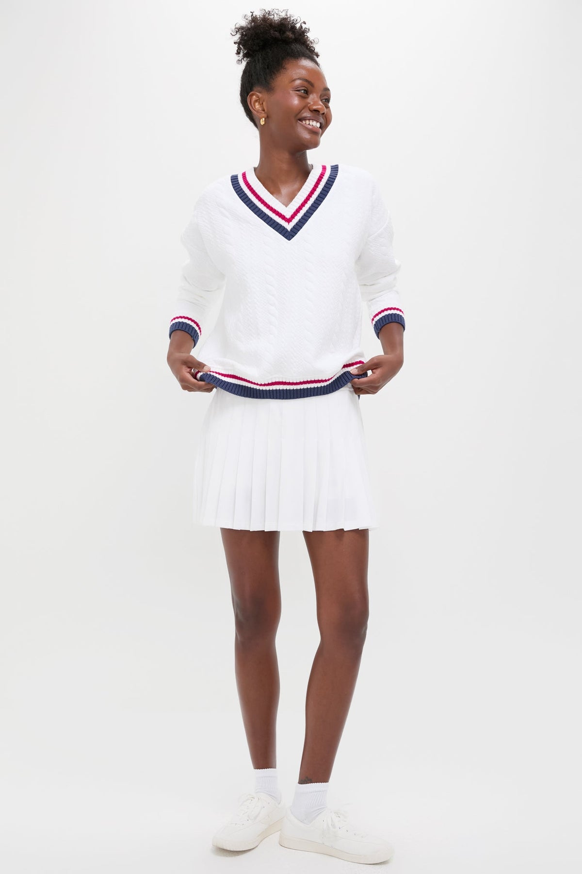 Americana Cable Turner Pullover