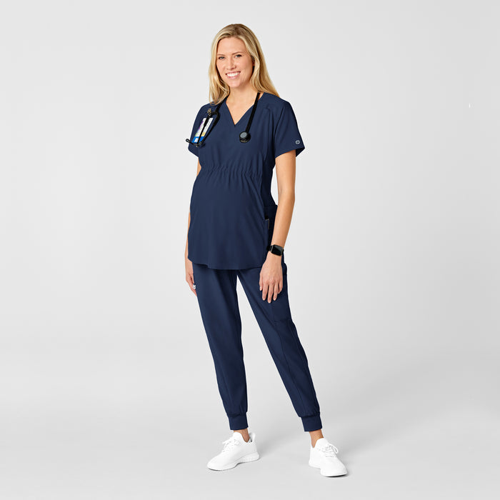 W123 Maternity Jogger Scrub Pant Navy scrub set