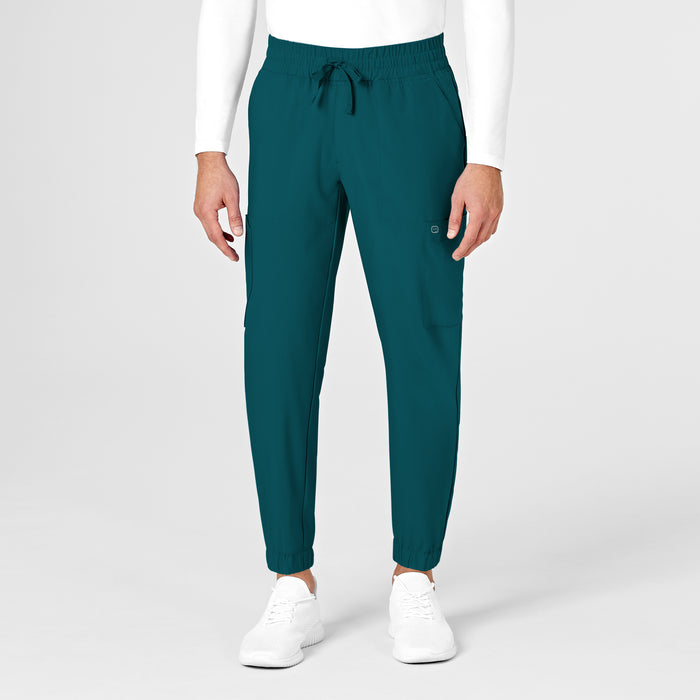 Wink W123 Men's Cargo Jogger Scrub Pant Caribbean Blue