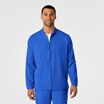 Wink W123 Men's Zip Front Warm Up Jacket Royal