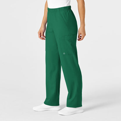 W123 Unisex Multi-Cargo Scrub Pant Hunter side view