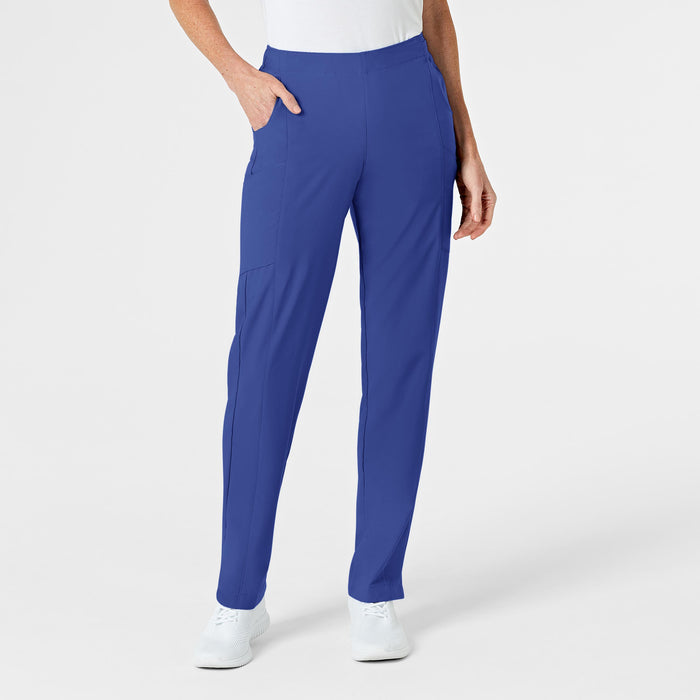 Wink W123 Women's Flat Front Cargo Scrub Pant Galaxy Blue