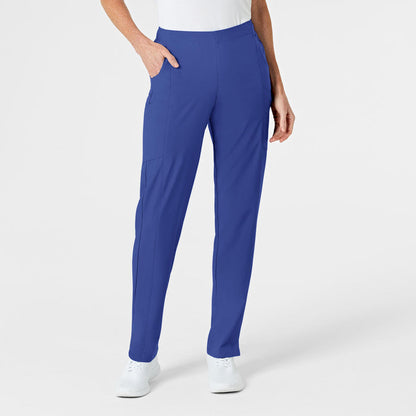 Wink W123 Women's Flat Front Cargo Scrub Pant Galaxy Blue
