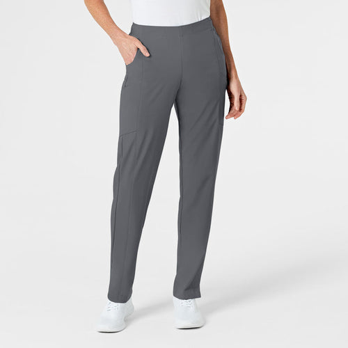 Wink W123 Women's Flat Front Cargo Scrub Pant Pewter