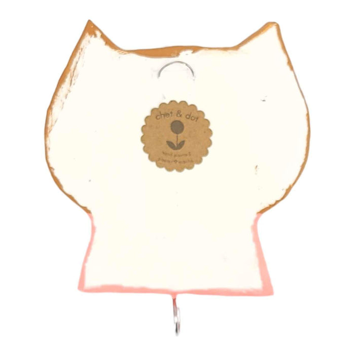Wall Hook - Paper Mache Kitty by Chet and Dot