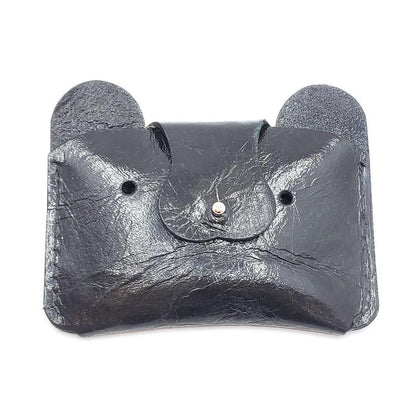 Wallet - Bear Leather (Black) by The Merchant Studio