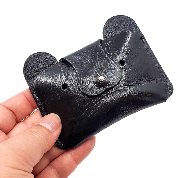 Wallet - Bear Leather (Black) by The Merchant Studio