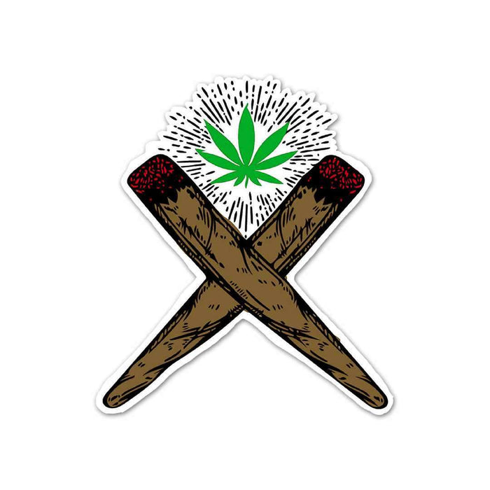 Weed Cross Sticker - Stickers | STICK IT UP