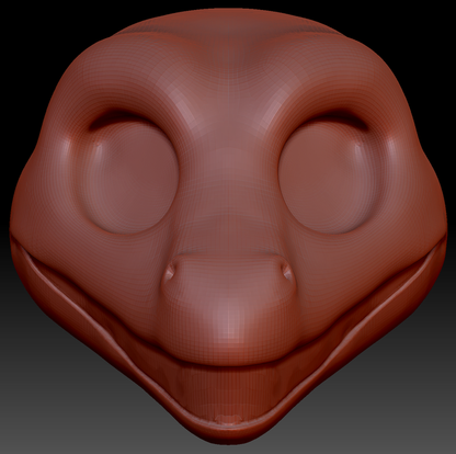 Western Kemono Anole Lizard Static Jaw Head Base