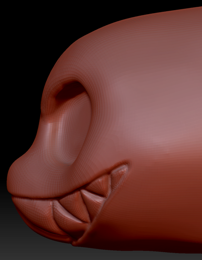 Western Kemono Basic Toothy Head Base Variant 1