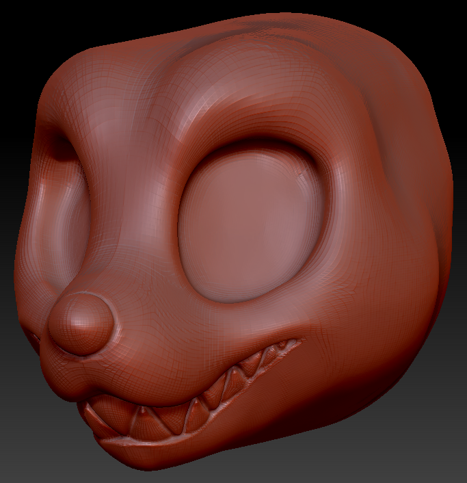 Western Kemono Canine Head Base Variant 3