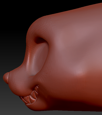 Western Kemono Canine Head Base Variant 3