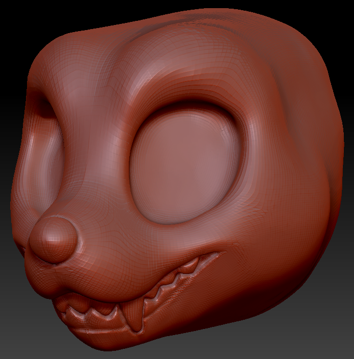 Western Kemono Canine Head Base Variant 4