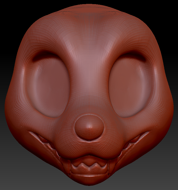 Western Kemono Canine Head Base Variant 4