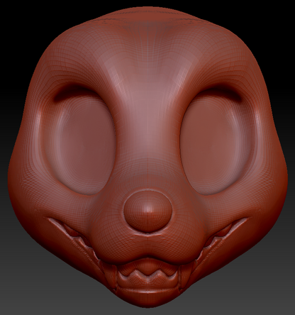 Western Kemono Canine Head Base Variant 4