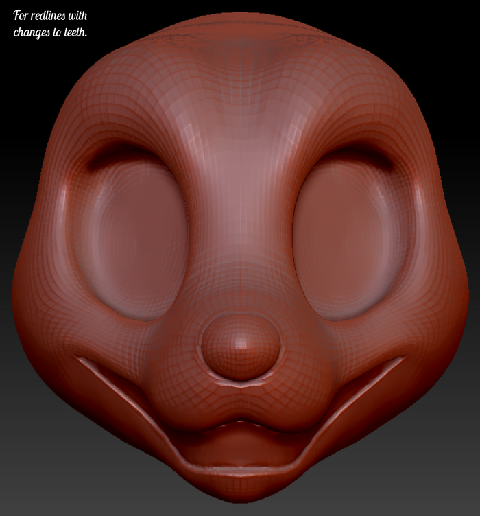Western Kemono Canine Head Base Variant 4