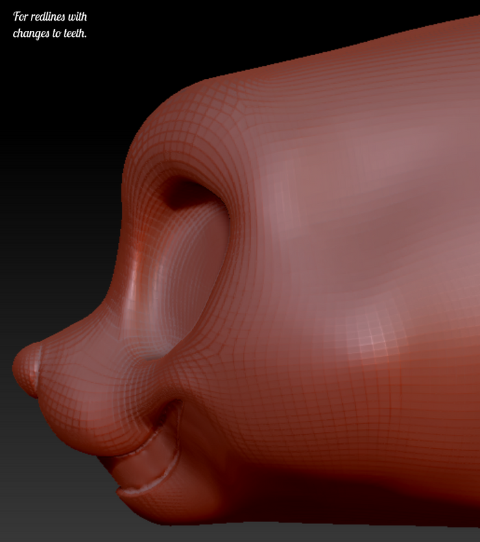Western Kemono Canine Head Base Variant 4
