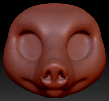 Western Kemono Coatimundi Head Base