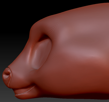 Western Kemono Deer Static Jaw Head Base
