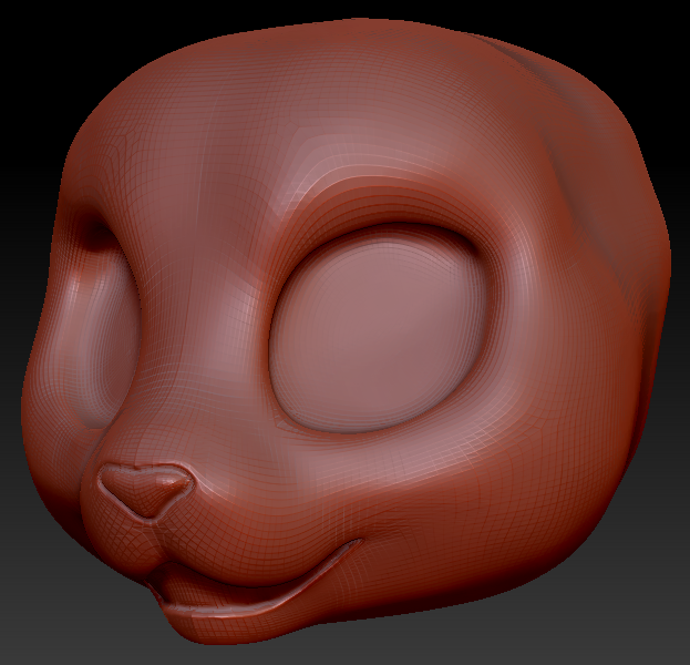 Western Kemono Feline Static Jaw Head Base Variant 2