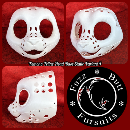 Western Kemono Feline Static Jaw Head Base Variant 4