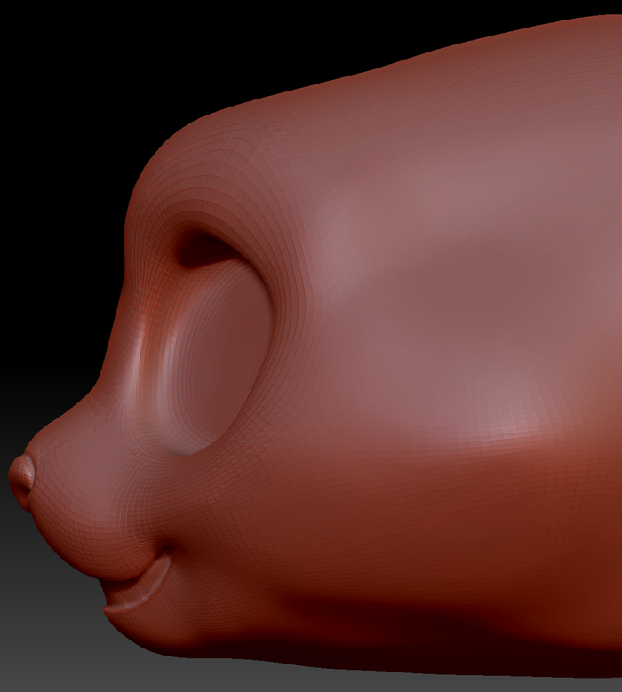 Western Kemono Feline Static Jaw Head Base Variant 4