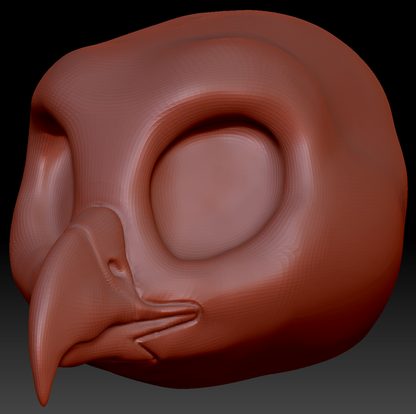 Western Kemono Harris Hawk Head Base