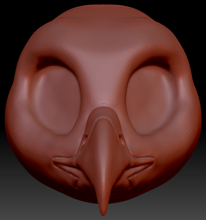 Western Kemono Harris Hawk Head Base