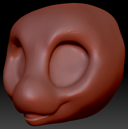 Western Kemono Orca Static Jaw Head Base Variant 1