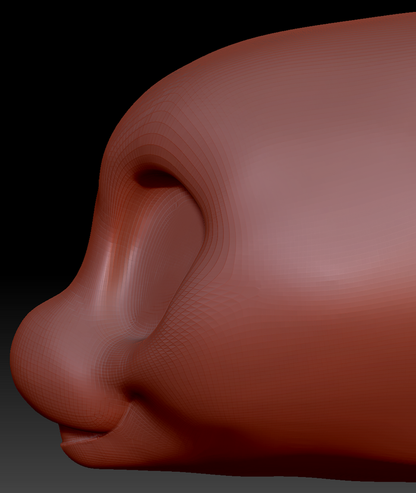 Western Kemono Orca Static Jaw Head Base Variant 1
