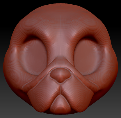 Western Kemono Pug Head Base