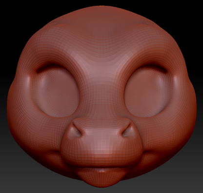 Western Kemono Short-nosed Angel Dragon Head Base Variant 1