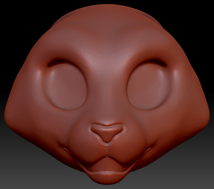 Western Kemono Tiger Static Jaw Head Base Variant 2