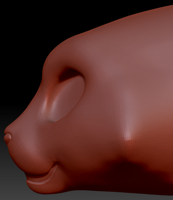 Western Kemono Tiger Static Jaw Head Base Variant 2