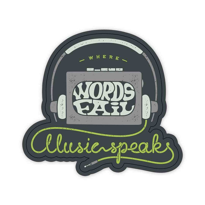 When words fail, Illusion Speaks Sticker - Stickers | STICK IT UP