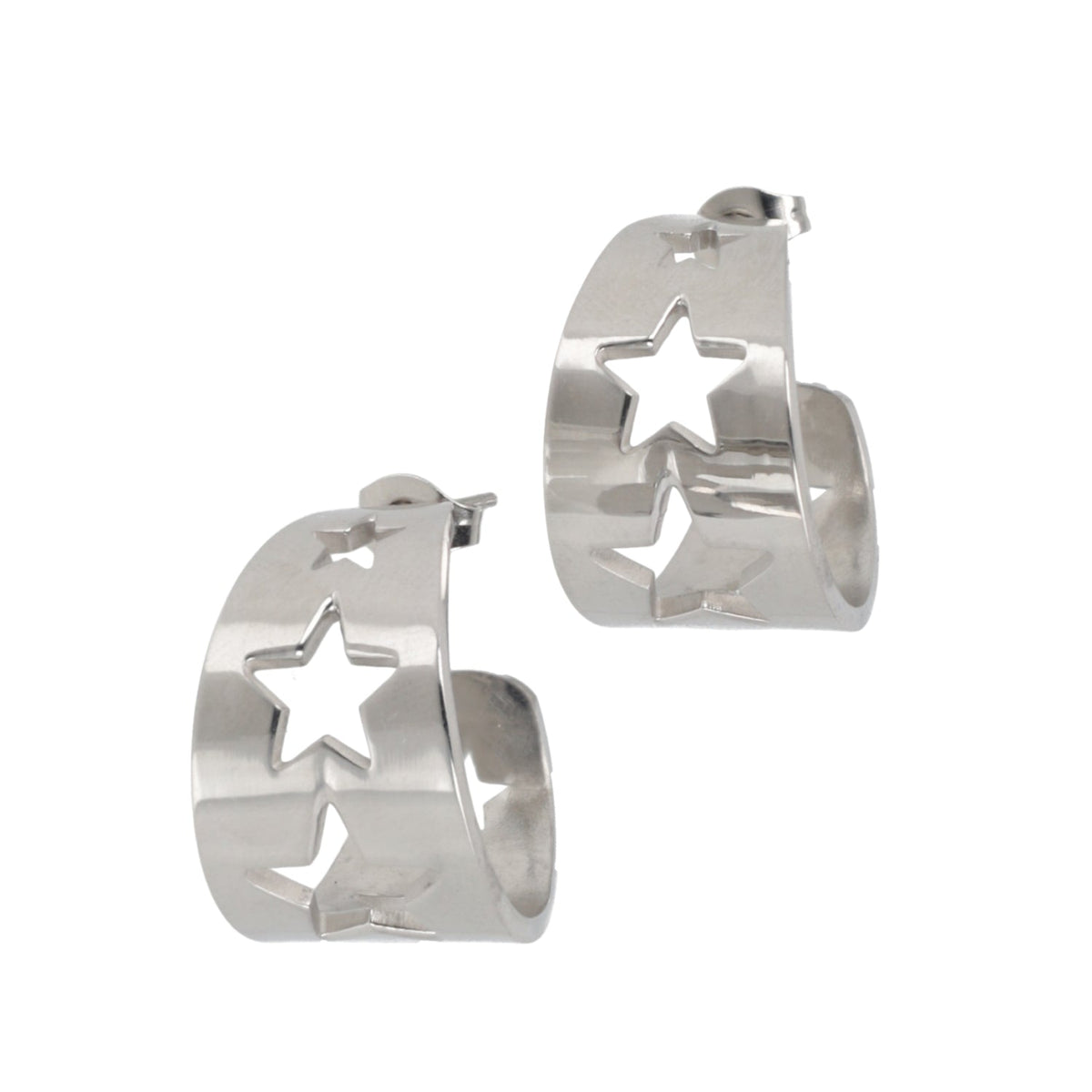 Whimsical Star Hoop Earrings
