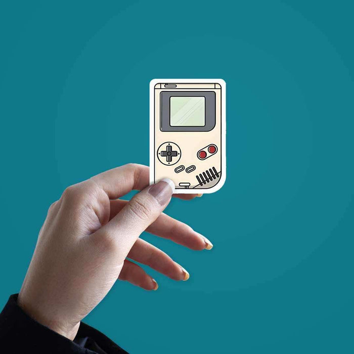 White Gameboy Sticker - Stickers | STICK IT UP