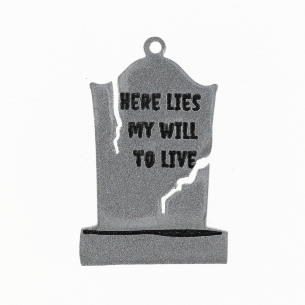 Will To Live Grave Stone Charm