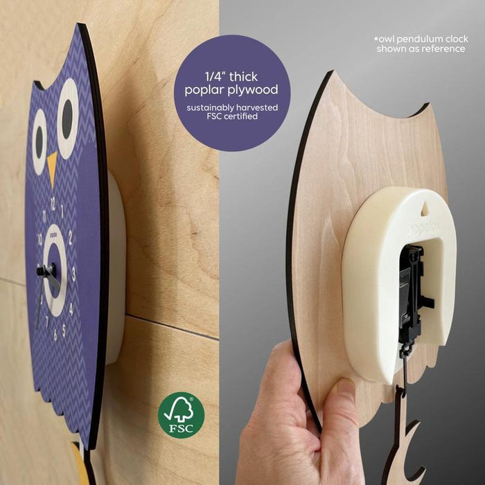 Wood Clock - Cleo Chicken Pendulum by Popclox
