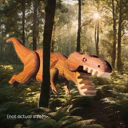 Wood Toy - Tyrannosaurus Dinosaur with Magnetic Joints by The Serious Toy Company